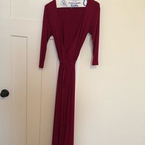 Gorgeous berry colored wrap dress!